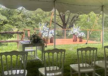 outdoor ceremony space